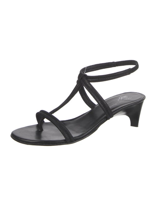 Donald Pliner Leather T-Strap Sandals
