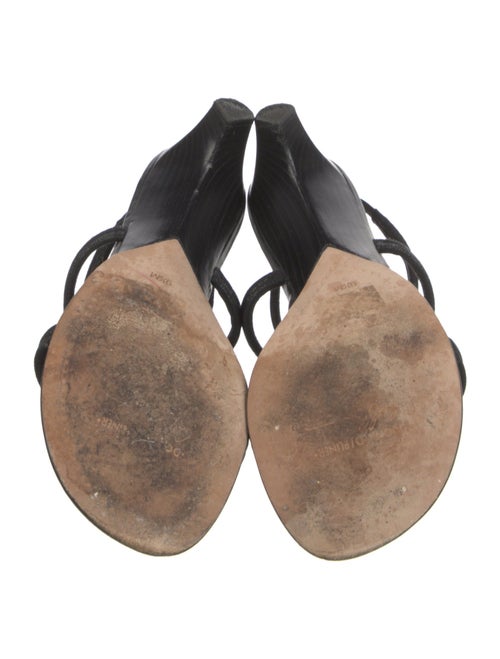 Donald Pliner Leather T-Strap Sandals