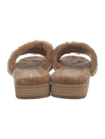 Donald Pliner Faux Fur Slides