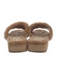 Donald Pliner Faux Fur Slides