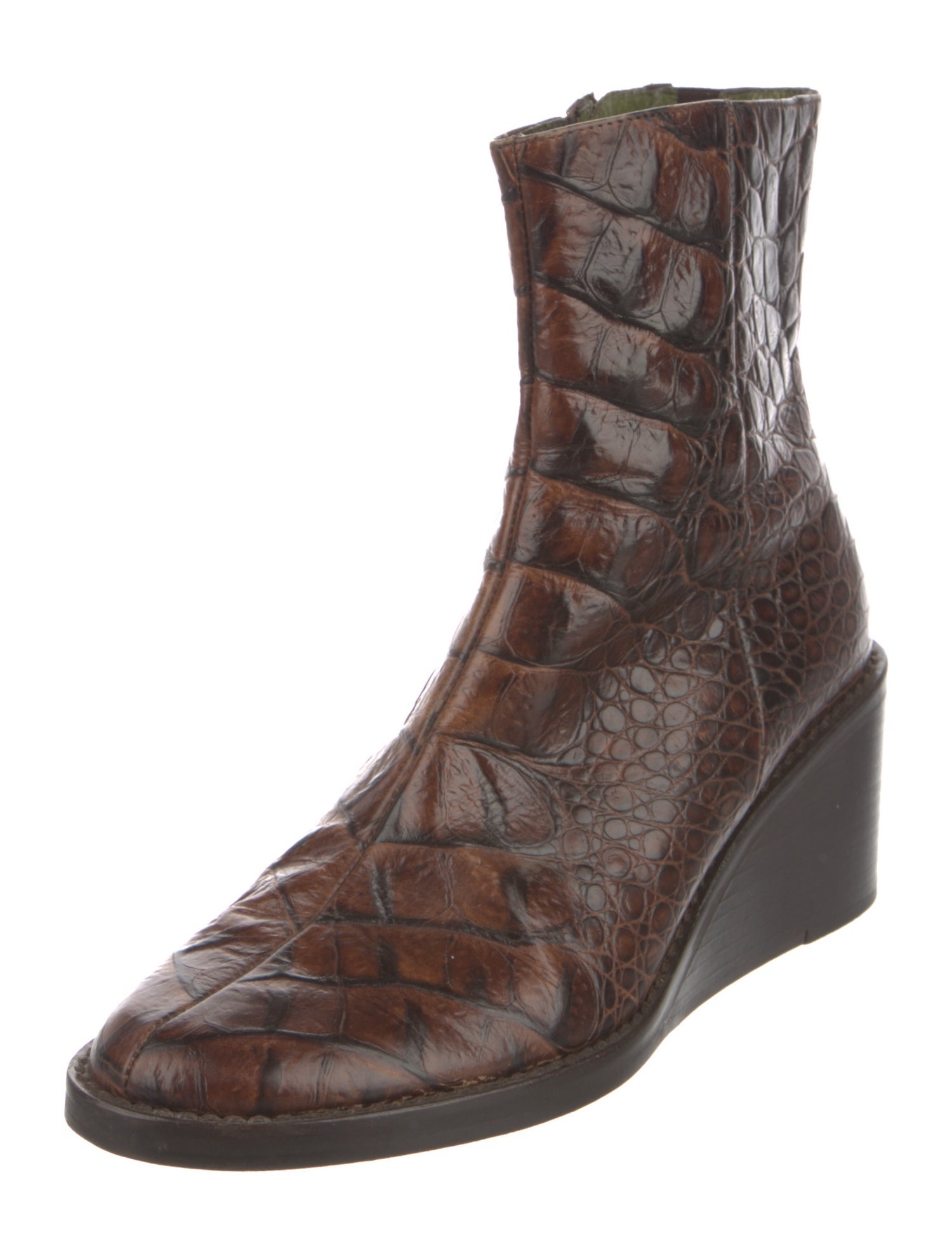 Donald Pliner Leather Animal Print Boots