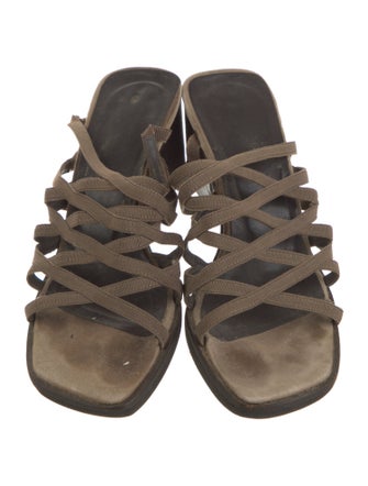 Donald Pliner Suede Slides