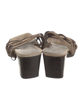 Donald Pliner Suede Slides