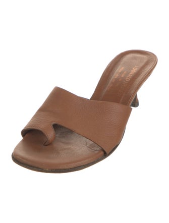 Donald Pliner Leather Slides
