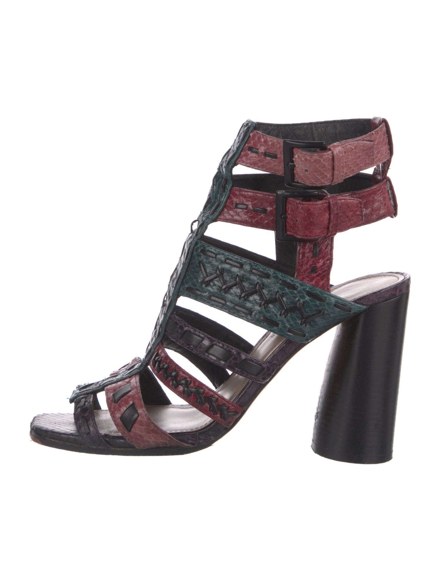Donald Pliner Snakeskin Animal Print Gladiator Sandals