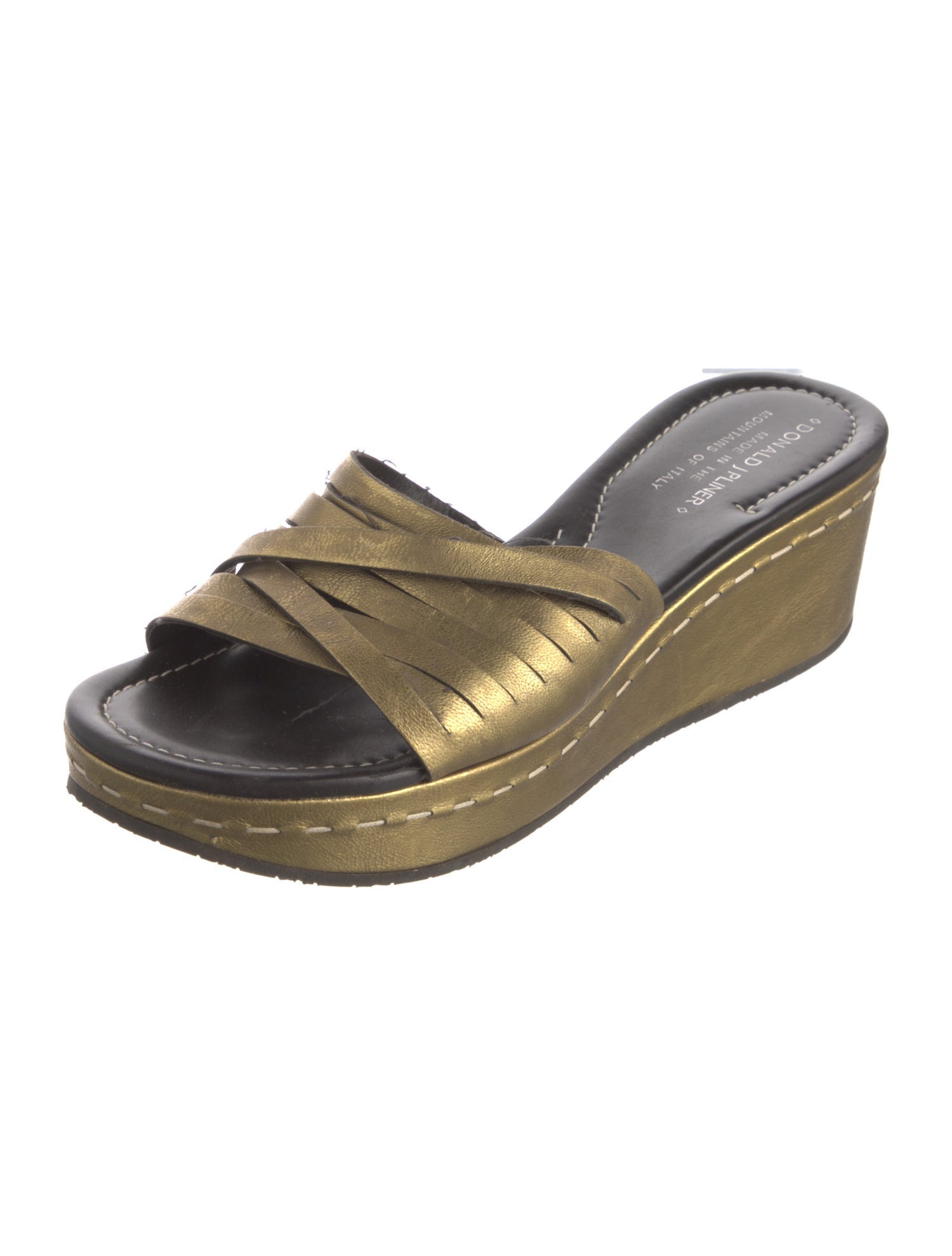 Donald Pliner Leather Slides