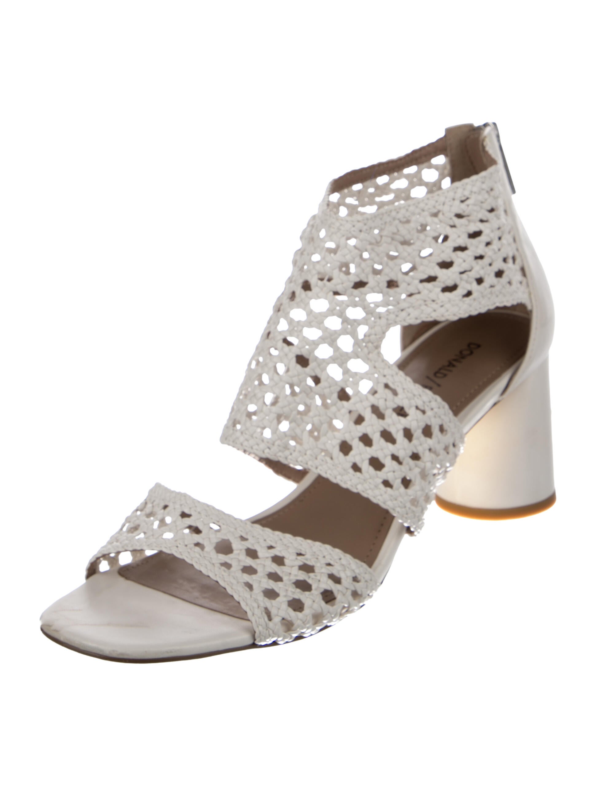 Donald Pliner Leather Braided Accents Gladiator Sandals