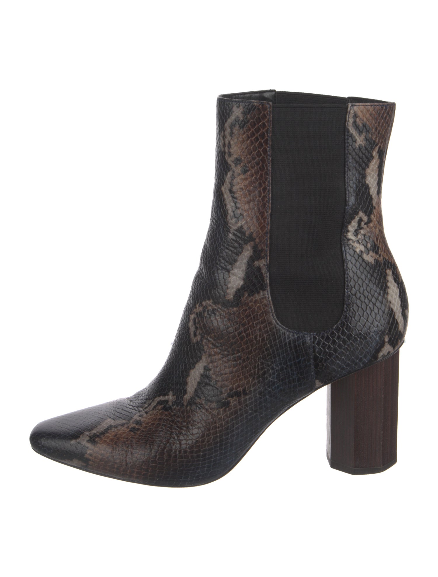 Donald Pliner Leather Animal Print Chelsea Boots
