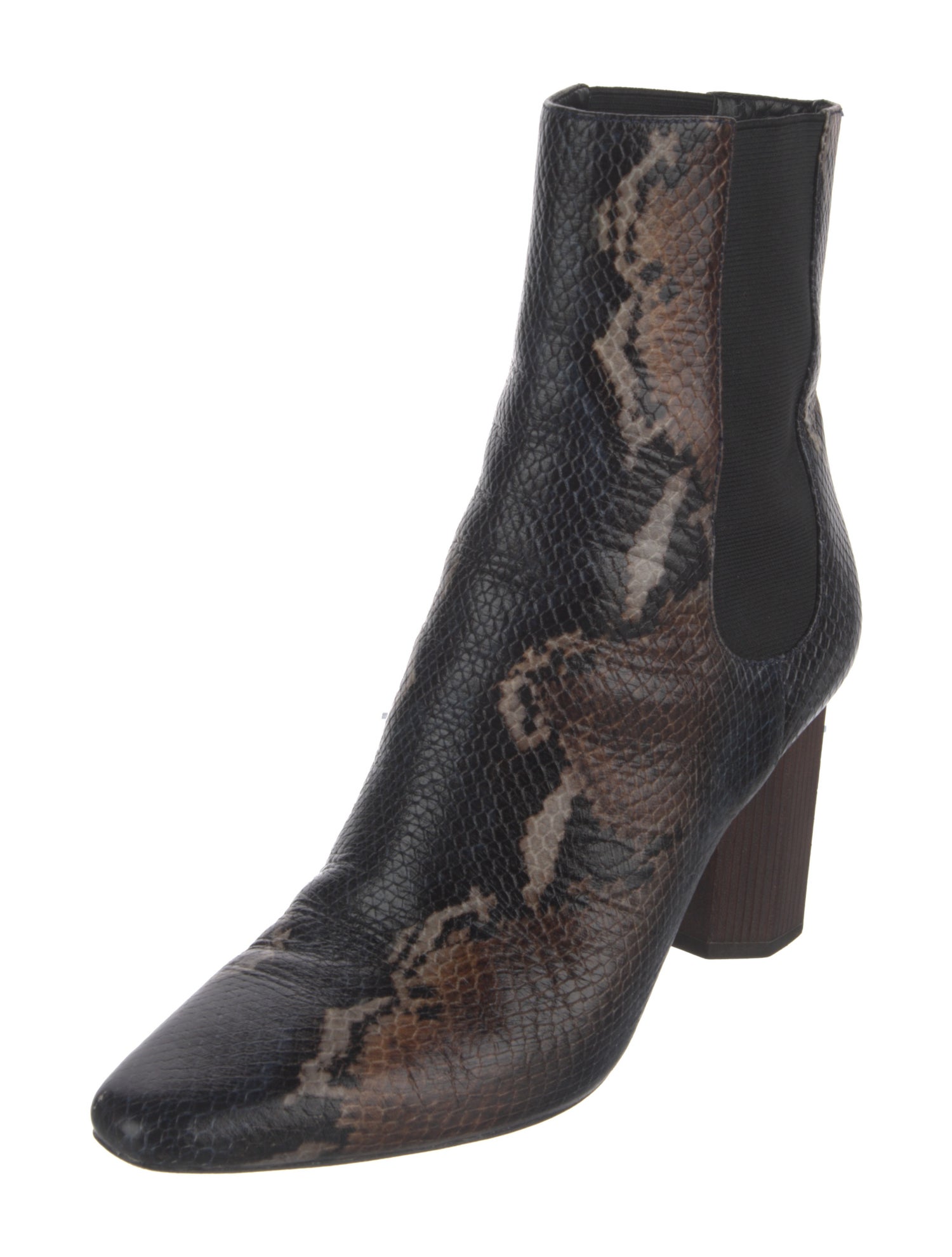 Donald Pliner Leather Animal Print Chelsea Boots