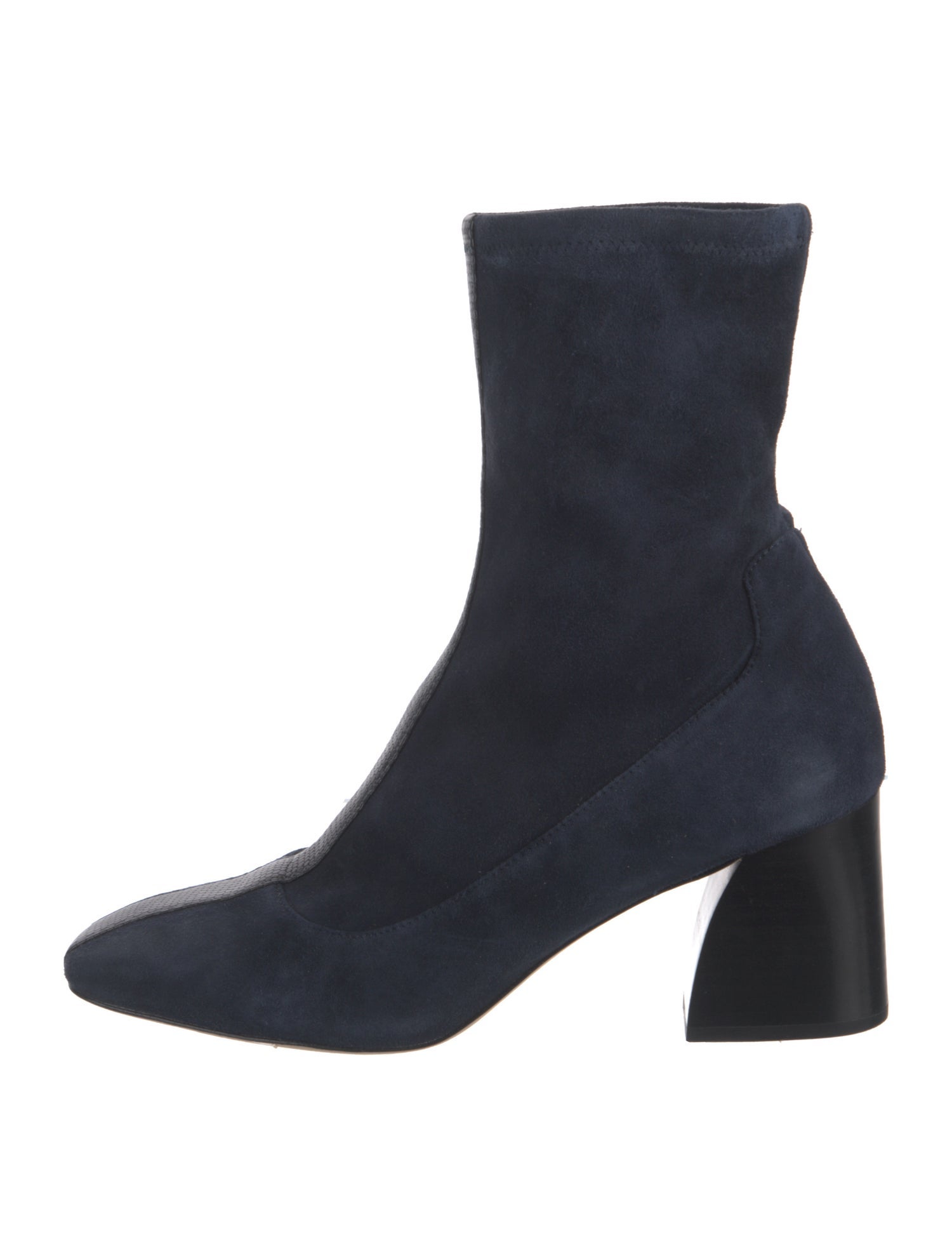 Donald Pliner Suede Leather Trim Embellishment Sock Boots