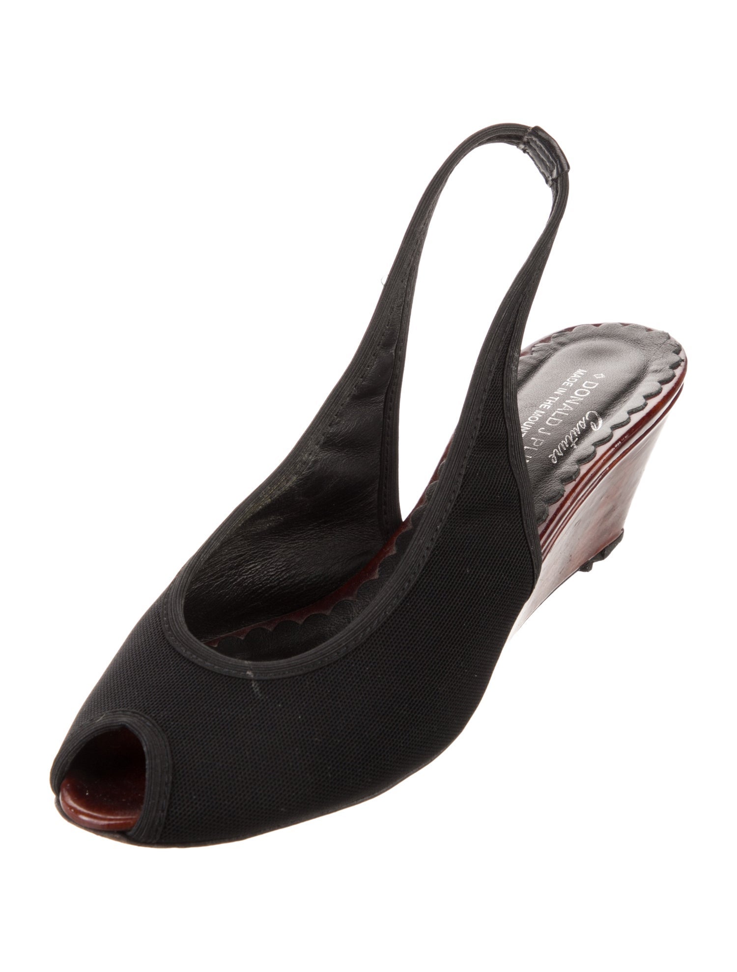 Donald Pliner Canvas Slingback Pumps