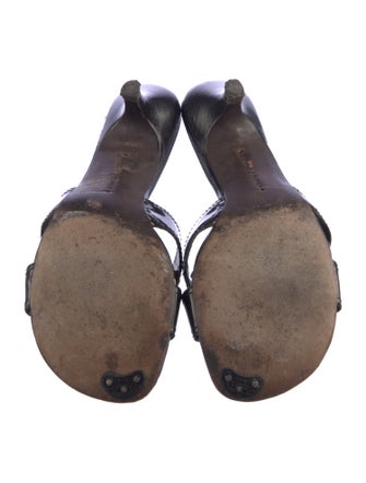 Donald Pliner Patent Leather Slides