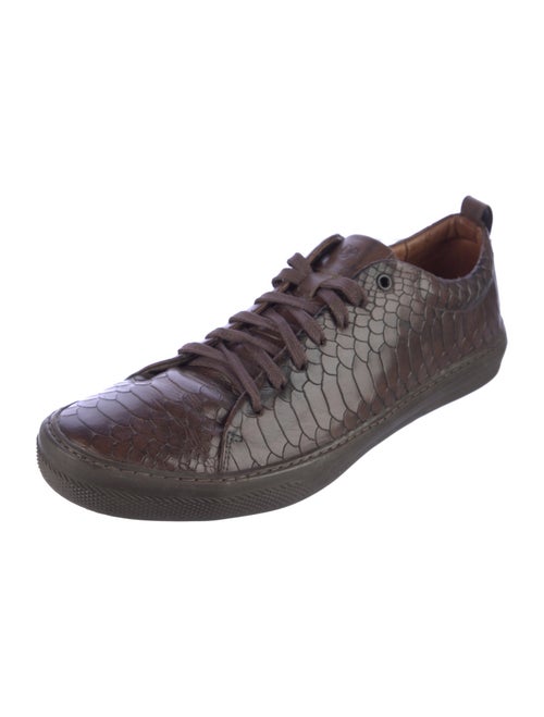 Donald Pliner Embossed Leather Printed Sneakers