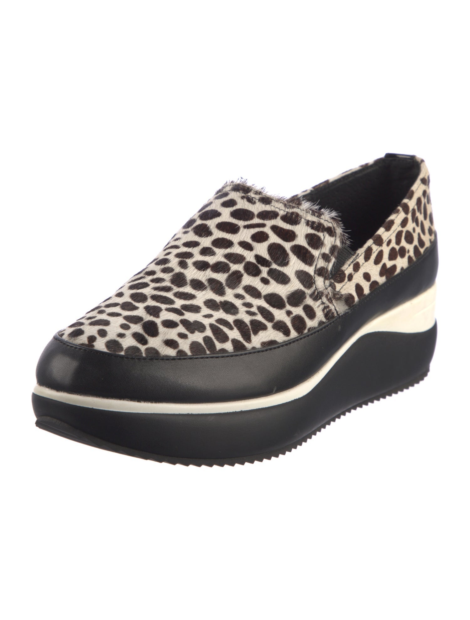 Donald Pliner Ponyhair Animal Print Loafers