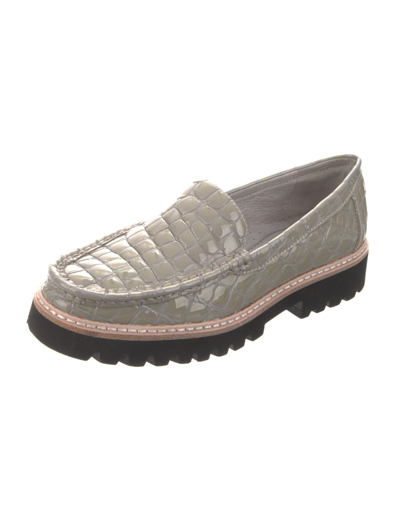 Donald Pliner Embossed Leather Loafers