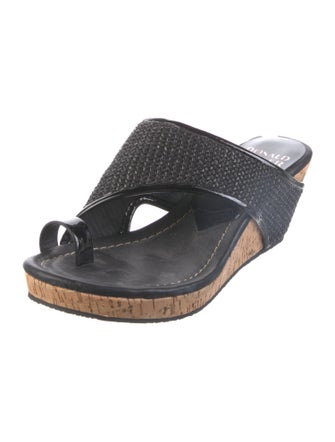 Donald Pliner Raffia Slides