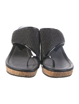 Donald Pliner Raffia Slides