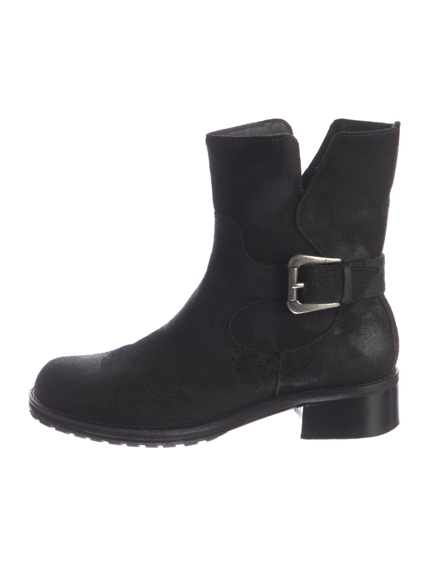 Donald Pliner Suede Moto Boots