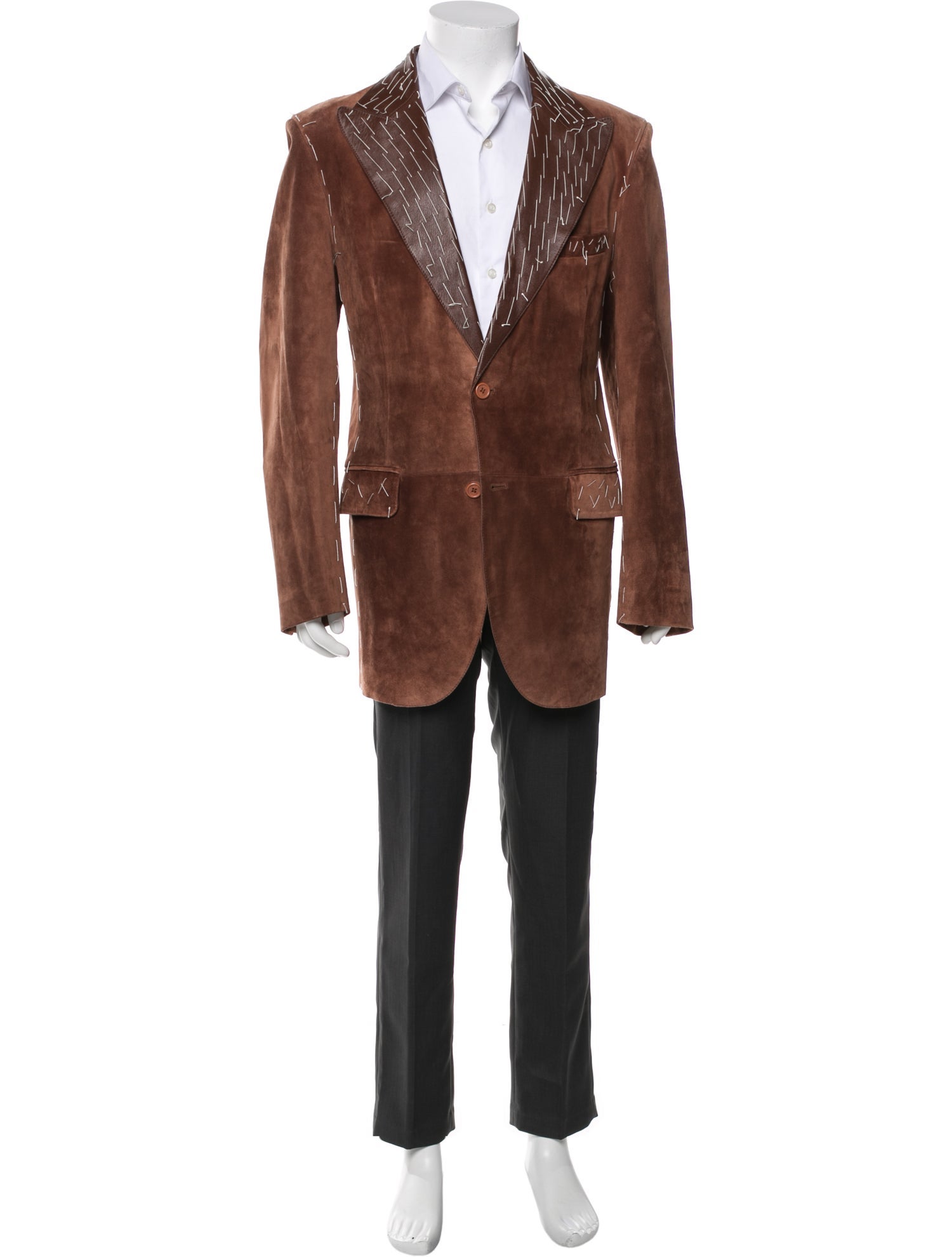 Donald Pliner Leather Overcoat