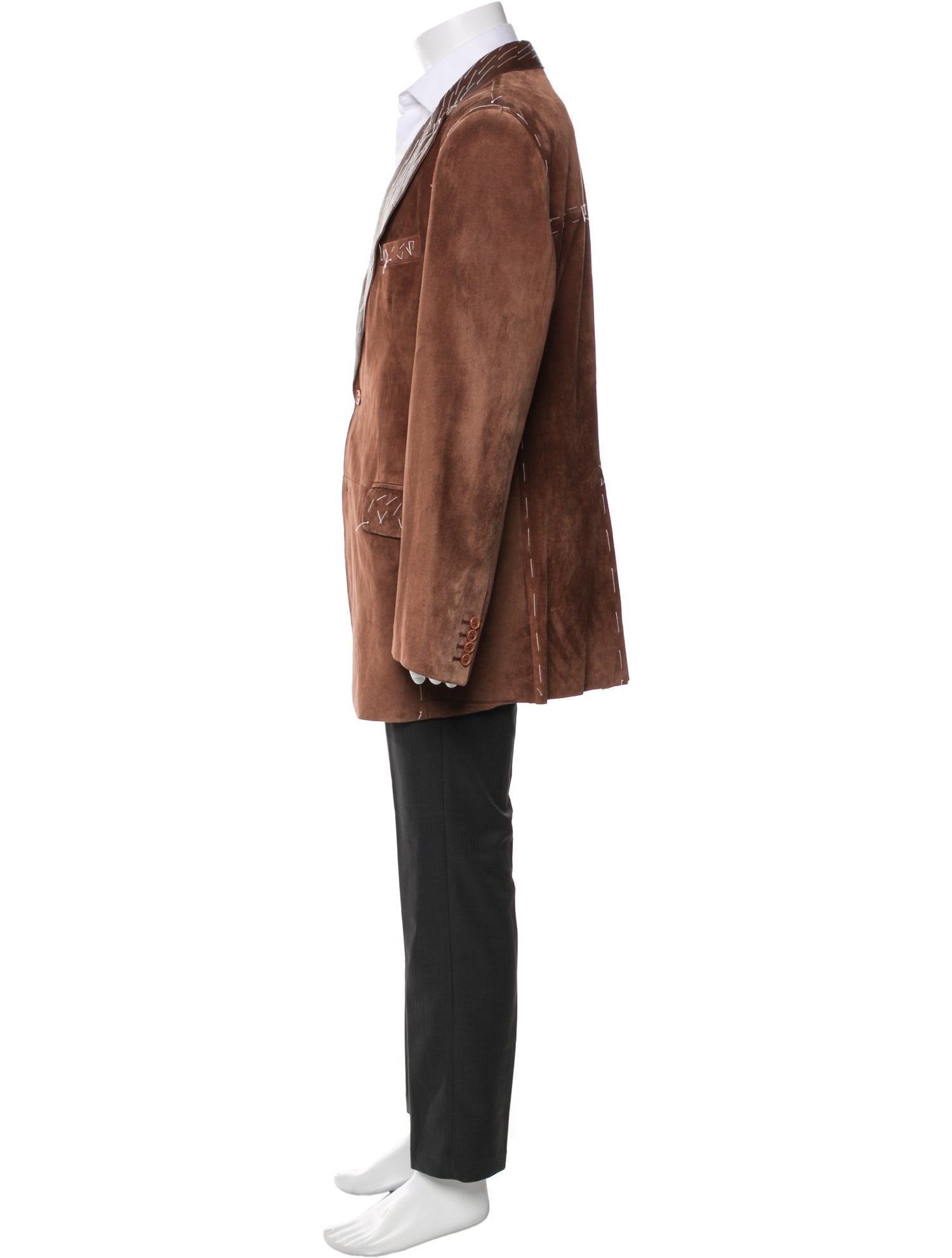 Donald Pliner Leather Overcoat