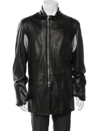 Donald Pliner Leather Moto Jacket