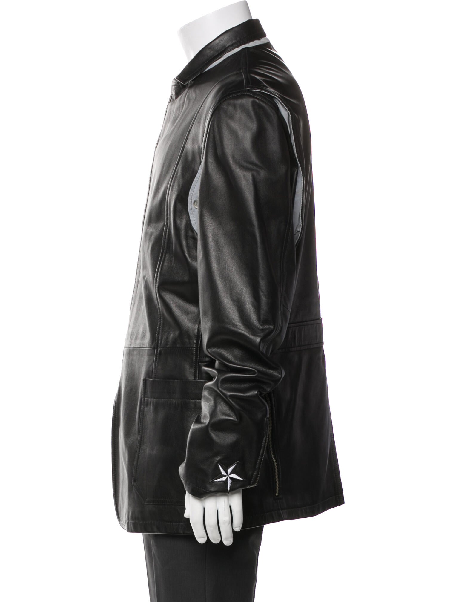 Donald Pliner Leather Moto Jacket
