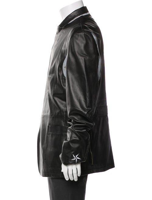 Donald Pliner Leather Moto Jacket