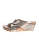 Donald Pliner Leather Printed Slides