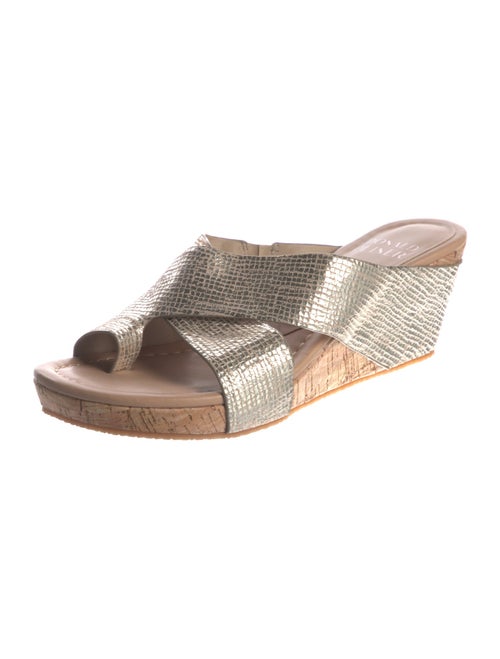 Donald Pliner Leather Printed Slides