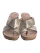 Donald Pliner Leather Printed Slides