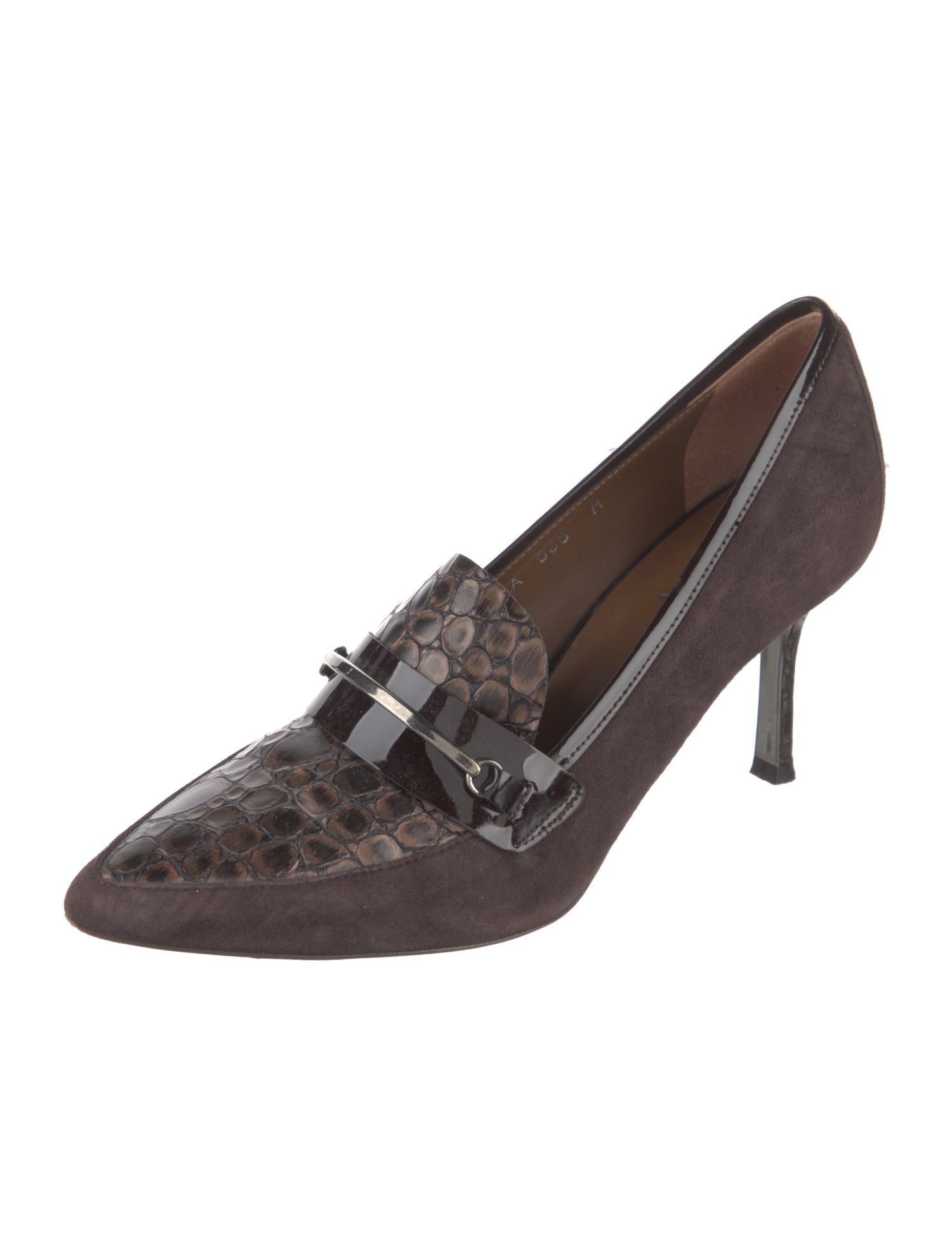 Donald Pliner Suede Printed Pumps