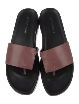 Donald Pliner Leather Slides