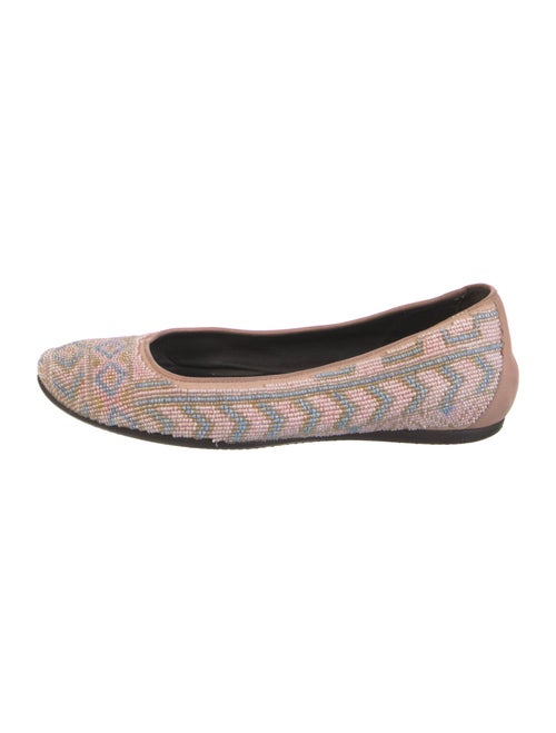 Donald Pliner Leather Patterned Ballet Flats