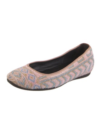 Donald Pliner Leather Patterned Ballet Flats