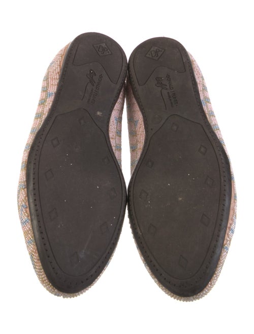 Donald Pliner Leather Patterned Ballet Flats
