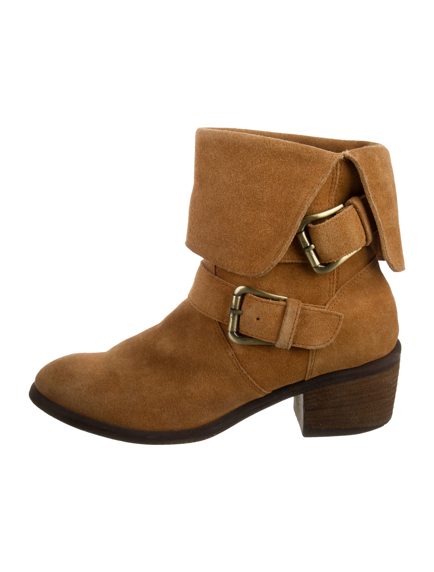 Donald Pliner Suede Moto Boots
