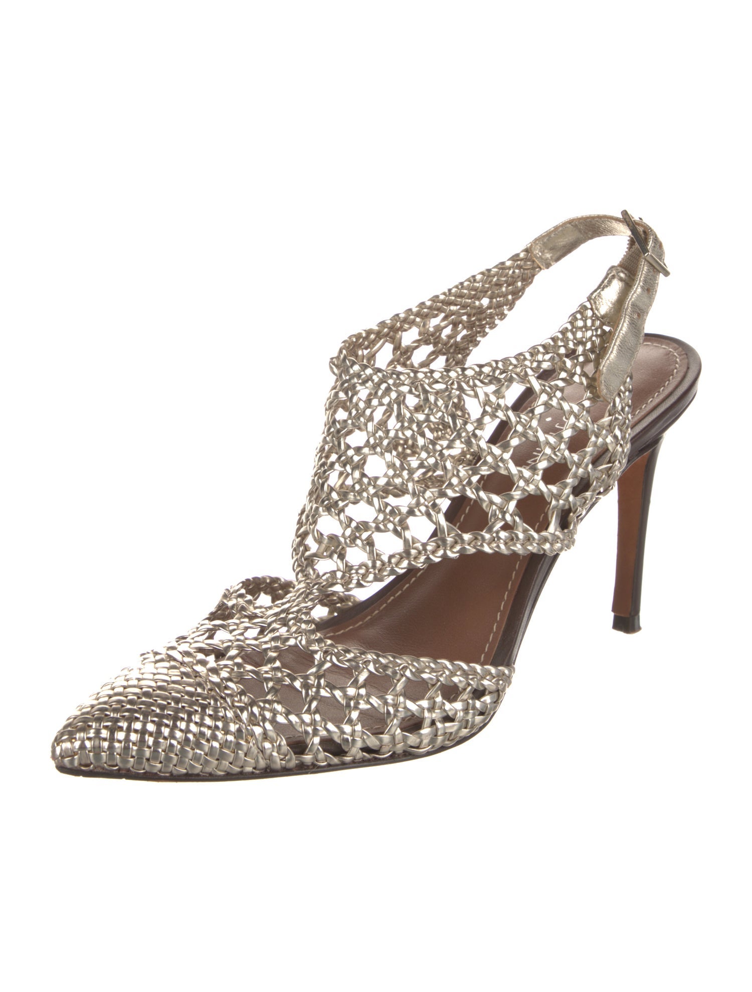 Donald Pliner Leather Slingback Pumps