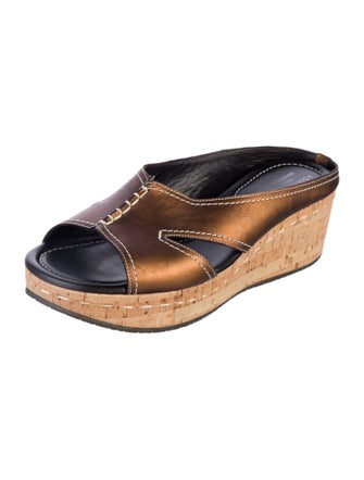 Donald Pliner Leather Slides