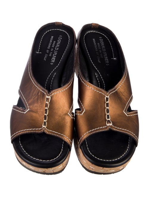 Donald Pliner Leather Slides