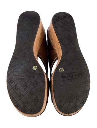 Donald Pliner Leather Slides