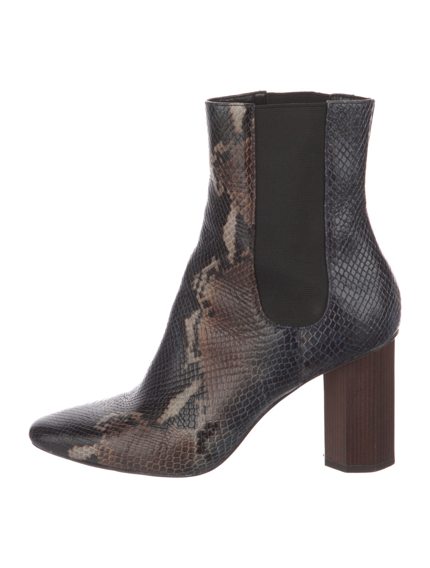 Donald Pliner Leather Animal Print Chelsea Boots