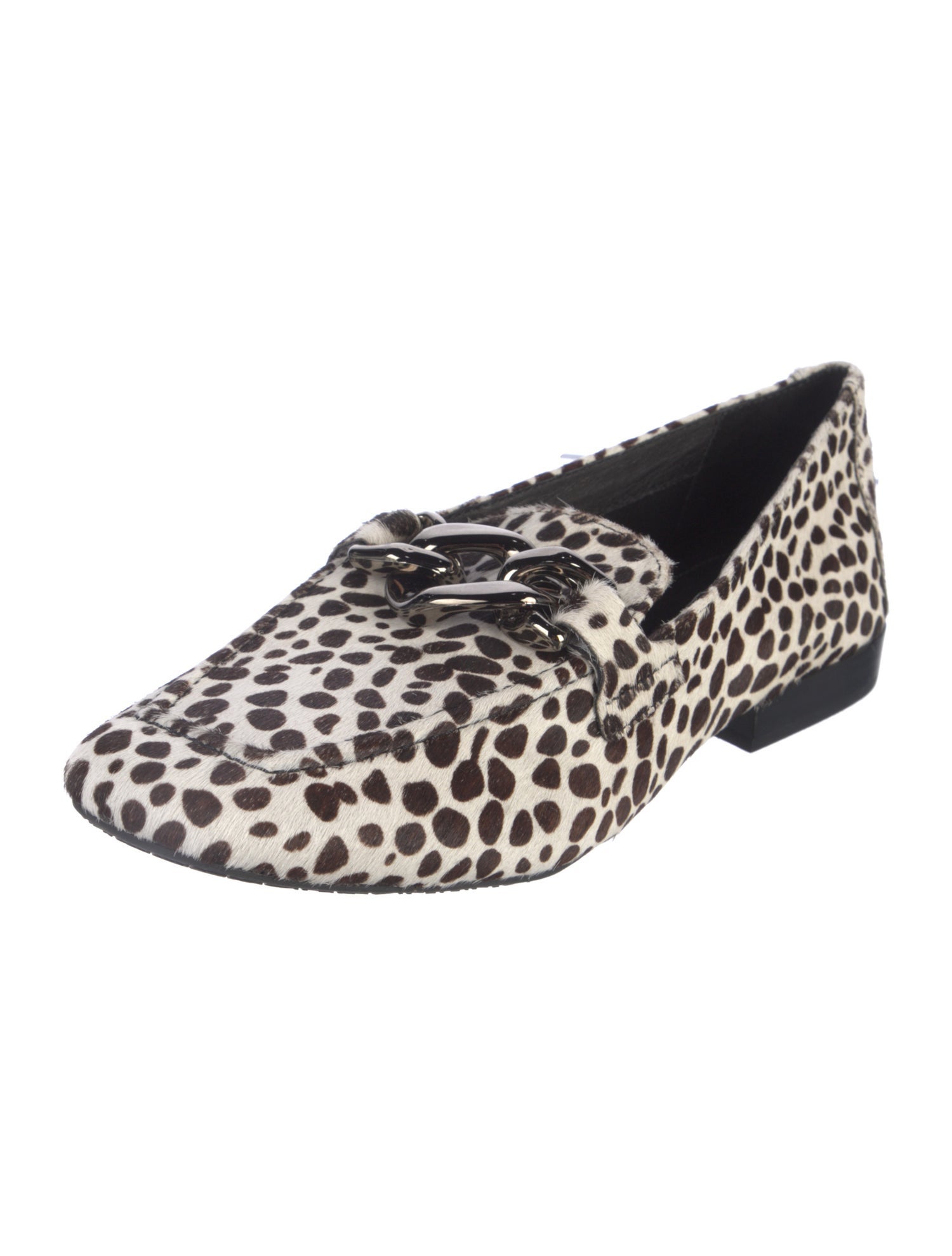 Donald Pliner Ponyhair Animal Print Loafers