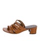 Donald Pliner Leather Colorblock Pattern Sandals