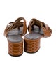 Donald Pliner Leather Colorblock Pattern Sandals