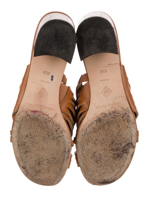 Donald Pliner Leather Colorblock Pattern Sandals