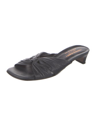 Donald Pliner Leather Slides