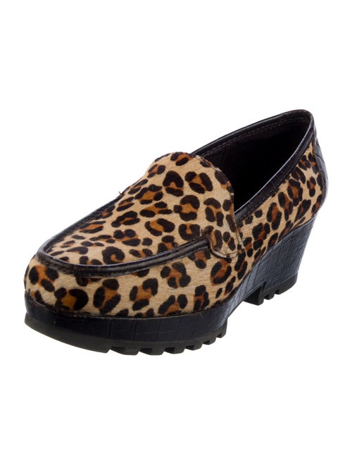 Donald Pliner Ponyhair Animal Print Loafers