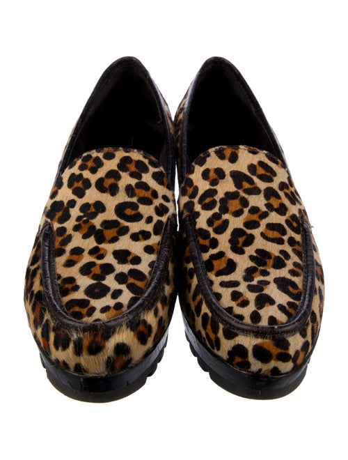 Donald Pliner Ponyhair Animal Print Loafers
