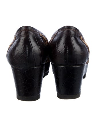 Donald Pliner Ponyhair Animal Print Loafers