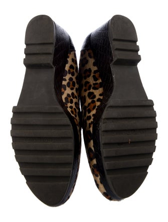 Donald Pliner Ponyhair Animal Print Loafers